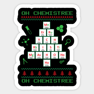 Oh Chemistree Oh Chemistree Funny T Element Shirt Sticker